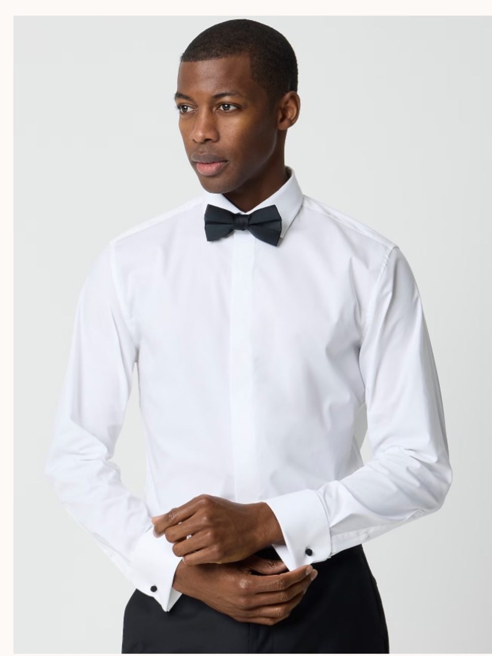 J. Crew Factory Thompson tuxedo shirt - White